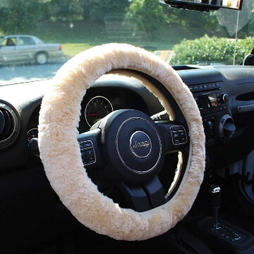 SHOP SHEEPSKIN STEERING WHEEL COVER