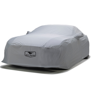 [NEW] We are excited to now offer Ford "Mustang 60th Anniversary" logos on our popular Custom Ford Mustang Car Covers! Protect your Mustang with an all-weather high performance material engineered with a silky smooth back side to gently glide across your vehicle. With high performance lightweight design these covers provide maximum protection from the elements, dramatic rain dispersion, and compact storage to easily stow the custom car cover.