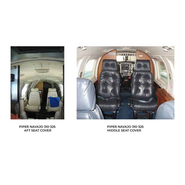 Piper Navajo Series Aircraft Sheepskin Seat Covers
