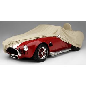 Custom Tan Flannel Indoor Car Cover