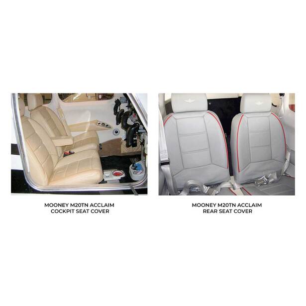 Mooney M20TN Acclaim Aircraft Sheepskin Seat Covers