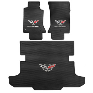 Chevy Corvette C5 1997-2004 Signature Rubber® Floor Mats with Logo