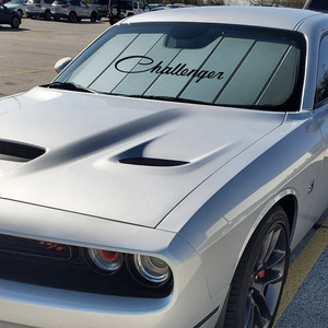 Upgrade your Dodge Challenger with the best custom sun shade made for your exact Challenger windshield. This official MOPAR licensed version includes the Challenger logo for that added touch of AWESOME; however we do have other <a href="https://www.covercraft.com/c/sunscreens">custom car sun shades</a> without the logo. Protect your interior from fading and cracking with our premium sun shades designed to reflect, insulate, and keep your vehicle cooler.