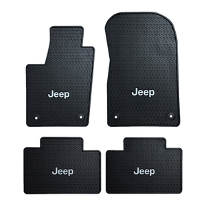 Jeep Grand Cherokee 2016-On Signature Rubber Floor Mats with Jeep Logo