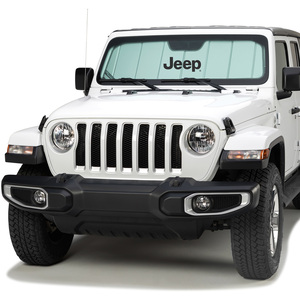 Upgrade your Jeep Wrangler or Gladiator with the best custom sun shade made for your exact Wrangler windshield. This official MOPAR licensed version includes the "Jeep" logo for that added touch of AWESOME; however we do have other <a href="https://www.covercraft.com/c/sunscreens">custom car sun shades</a> without the logo. Protect your interior from fading and cracking with our premium sun shades designed to reflect, insulate, and keep your vehicle cooler.