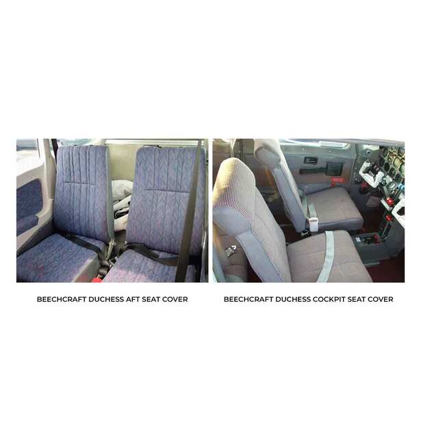 Beechcraft Duchess Aircraft Sheepskin Seat Covers