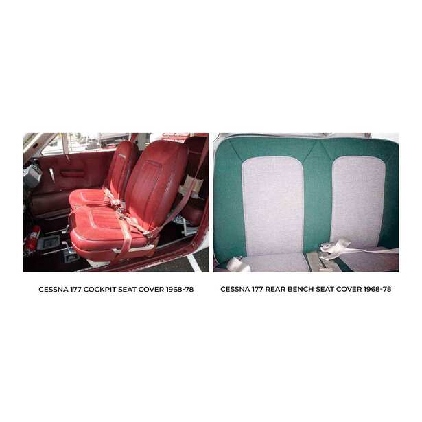 Cessna C177 Cardinal Aircraft Sheepskin Seat Covers