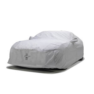 TITANIUM Outdoor Car Cover – 100% Waterproof, All-Weather Custom Fit For Coupe/Sedan (Gray)