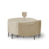 Round Table and Chairs Combo Cover With Umbrella Hole (80" D x 30" H)