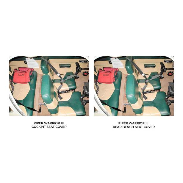 Piper Warrior Series Aircraft Sheepskin Seat Covers