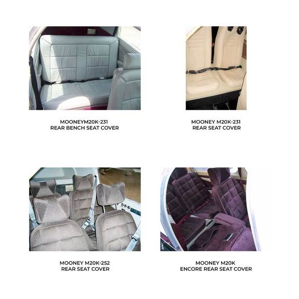 Mooney M20K Series Aircraft Sheepskin Seat Covers