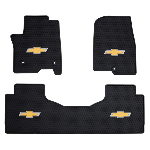 Chevy Suburban/Tahoe 2021-On Signature Rubber Floor Mats with Logo