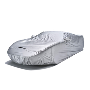 The classic reflective silver car cover is a nostalgic favorite that never goes out of style due to how well it reflects damaging UV rays and reduces the heat from the vehicle under the cover. Each cover is custom made to fit your exact vehicle and is breathable to allow moisture and heat to escape. <i>While ideal for sunny climates, if in <b>intense sun</b> like SoCal or Arizona recommend our <a href="https://www.covercraft.com/product/custom-sunbrella-car-cover/C-CCSA">Sunbrella</a> or <a href="https://www.covercraft.com/product/custom-weathershield-hd-car-cover/C-CCHD">WeatherShield HD</a></i>.