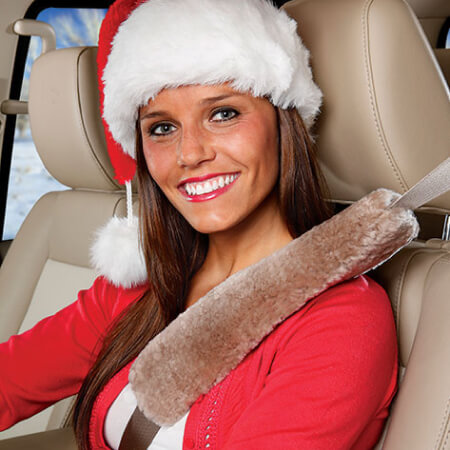 SHOP SHEEPSKIN SEAT BELT COVER