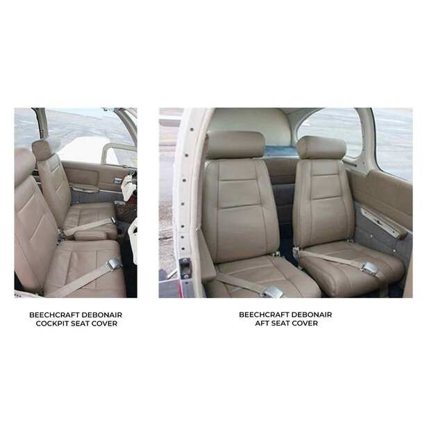 Beechcraft Debonair Aircraft Sheepskin Seat Covers