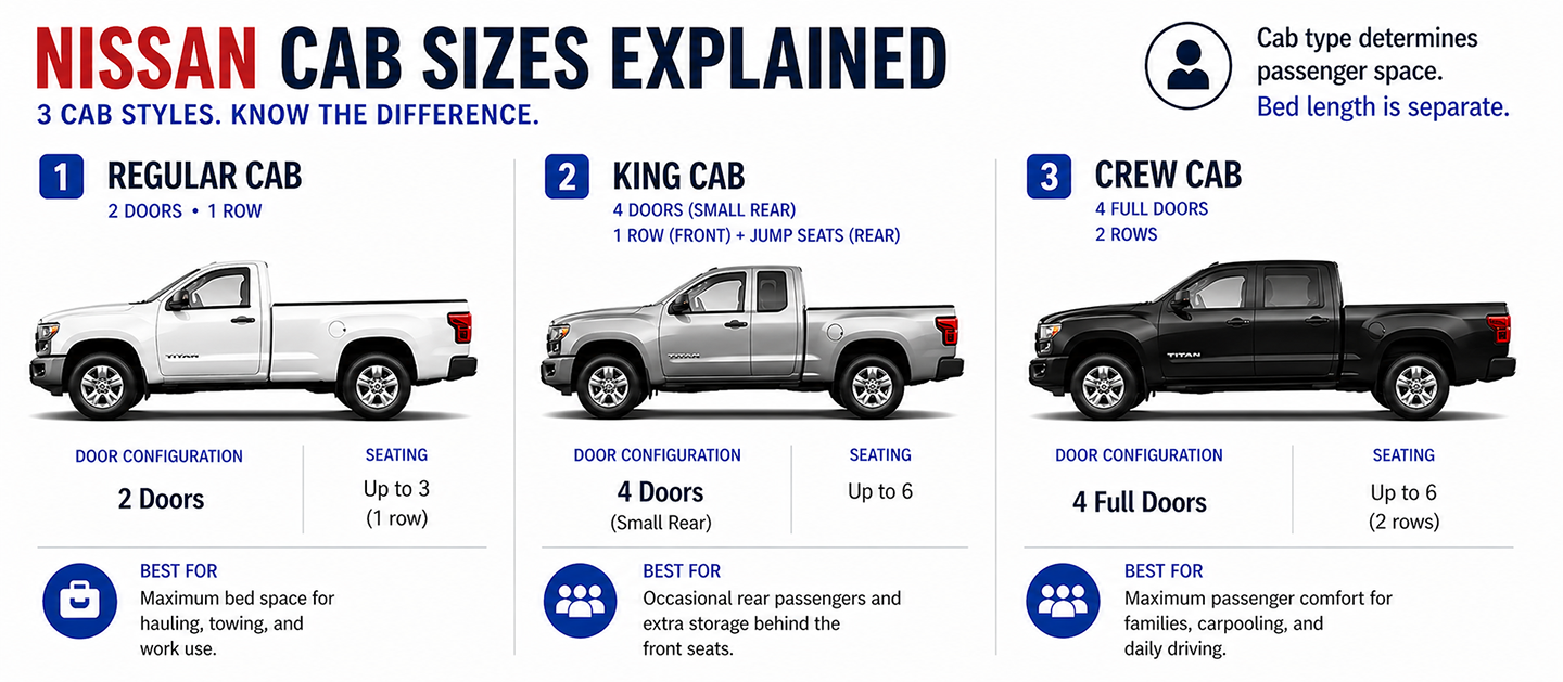 Nissan Cab Sizes Explained