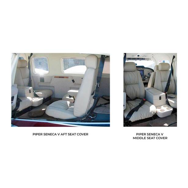 Piper Seneca Series Aircraft Sheepskin Seat Covers