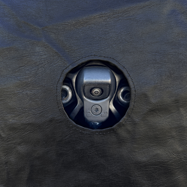 Jeep Logo Heavy Duty Spare Tire Cover with Camera Opening