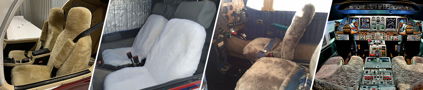 AeroSheep Aircraft Seat Cover Installations