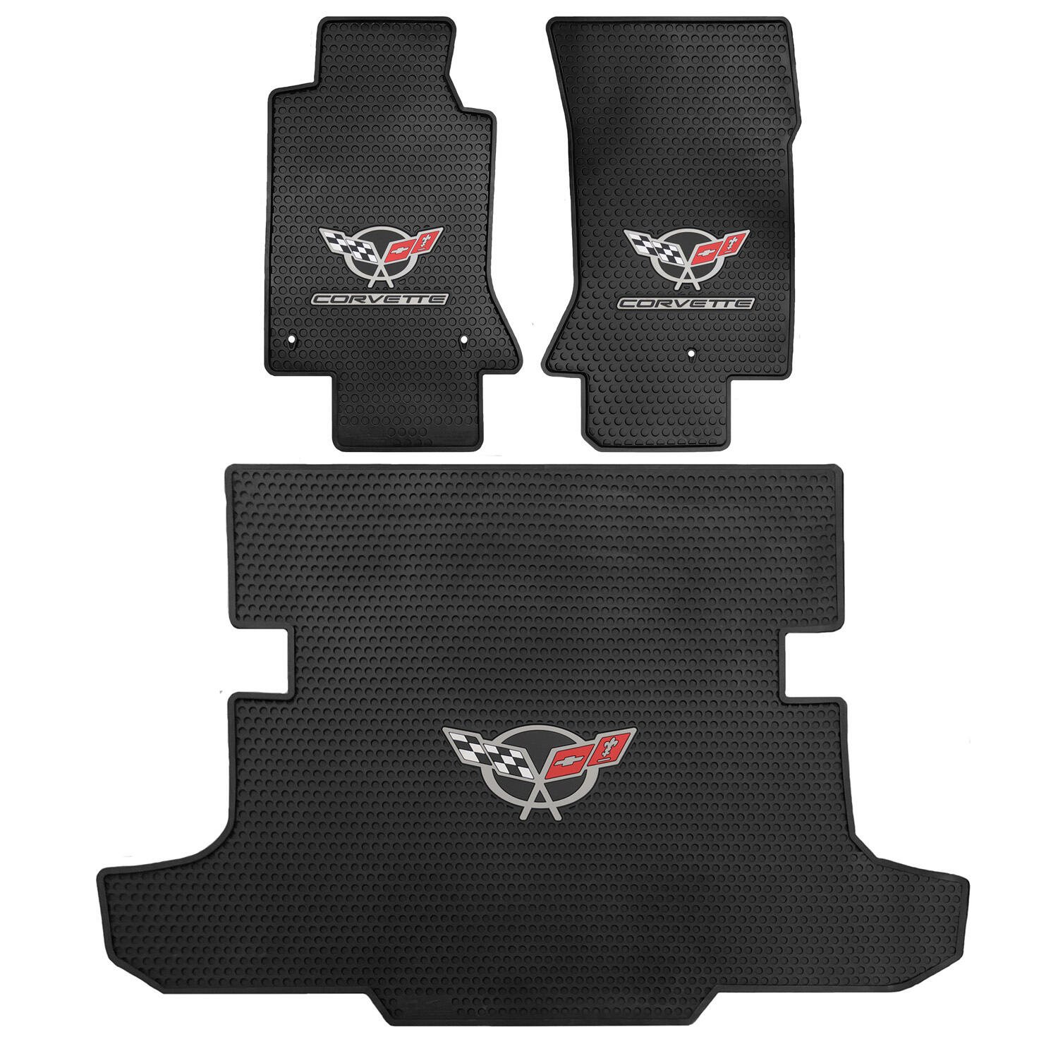 Chevy Corvette C5 1997-2004 Signature Rubber® Floor Mats with Logo