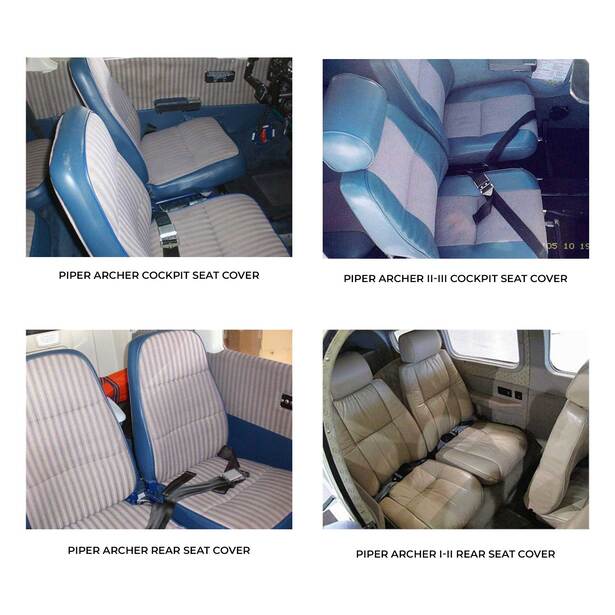 Piper Archer Series Aircraft Sheepskin Seat Covers