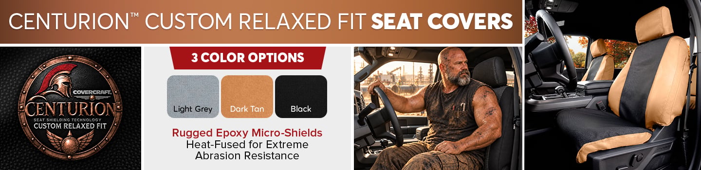 Centurion Relaxed Fit Seat Cover Features