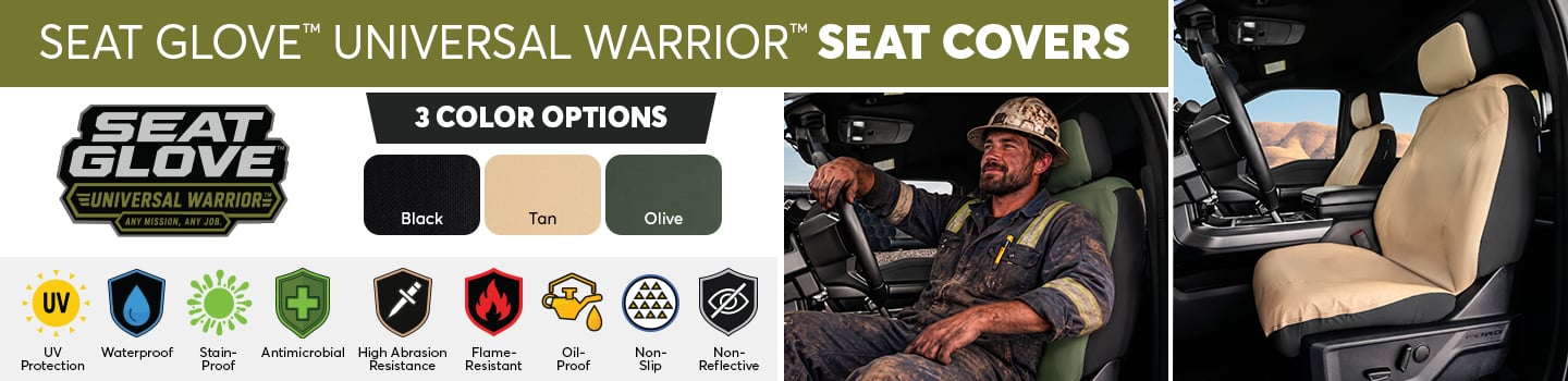 Universal Warrior Seat Cover Features